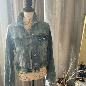 American Rag- Cotton Bell-Sleeve Denim Jacket- Women's Small